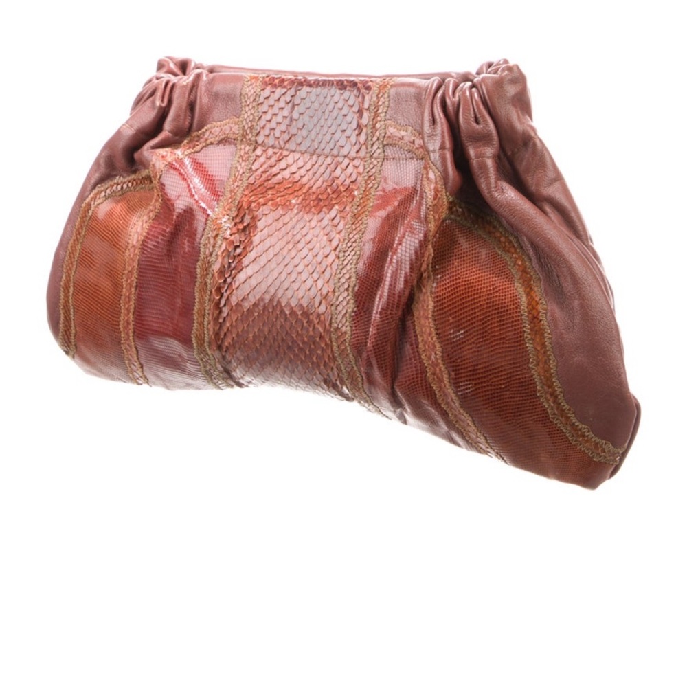 Carlos Falchi Python Clutch
